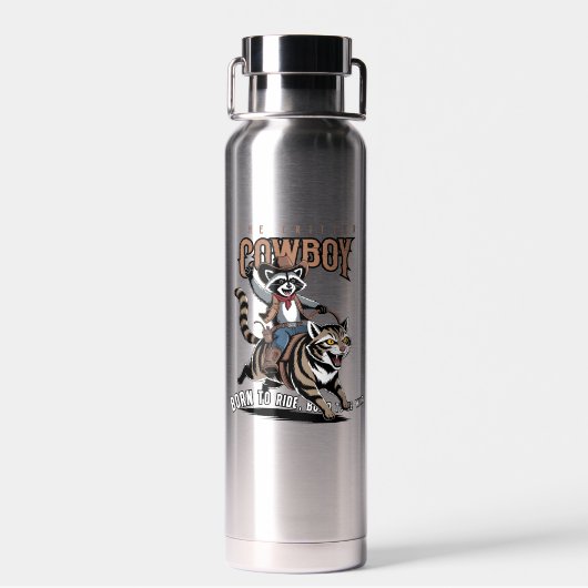 De beest cowboy | Thor Koper Vacuum Geïsoleerd Waterfles (Achterkant)