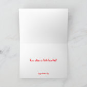 De Beet van de liefde Feestdagen Kaart (Binnen)