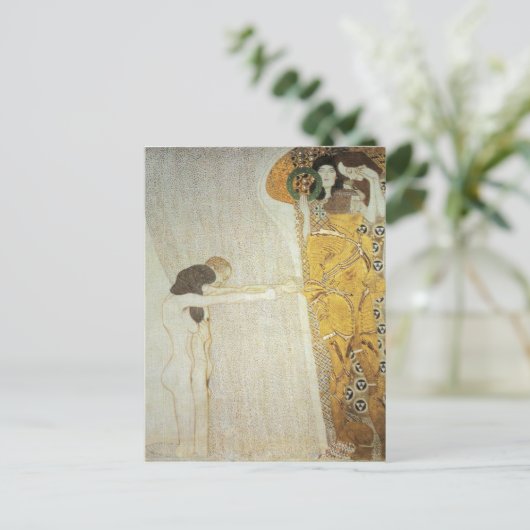 De Beethoven Frieze: Langzaam voor Geluk Briefkaart (Staand voorkant)