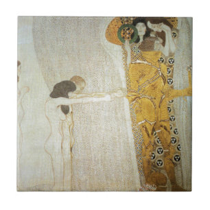 De Beethoven Frieze: Langzaam voor Geluk Tegeltje