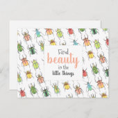 De Beetles van de Waterverf van Lovebugs vinden Sc Briefkaart (Voorkant / Achterkant)