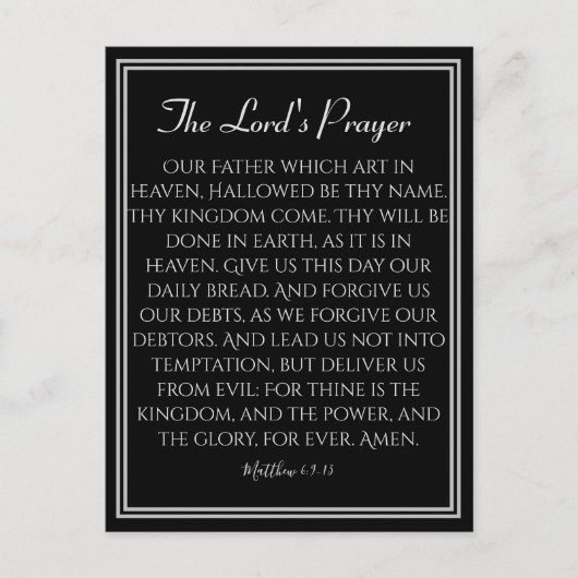 De begeermoediging van de Heer Briefkaart (Voorkant)