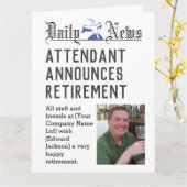 De begeleidende Kaart van de Pensionering om zich  (Gele Bloem)