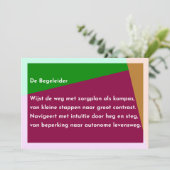 De Begeleider Bedankkaart (Staand voorkant)