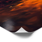 De begeleider van oktober | Spooky Ghost & Pumpkin Perfect Poster (Hoek)