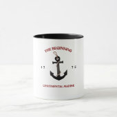 De beginnende continentale marinier 1775 Patriotis Mok (Midden)