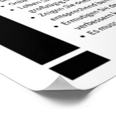 De beginselen van succes poster (Hoek)