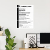 De beginselen van succes poster (Thuiskantoor)
