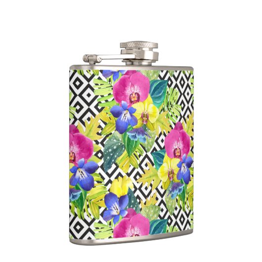 De Begonia en de Palmbladen van de orchidee Heupfles (Rechts)