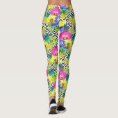De Begonia en de Palmbladen van de orchidee Leggings (Achterkant)