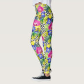 De Begonia en de Palmbladen van de orchidee Leggings (Links)