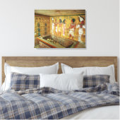 De begraafkamer in de Tomb van Tutankhamun Canvas Afdruk (Insitu (Slaapkamer))