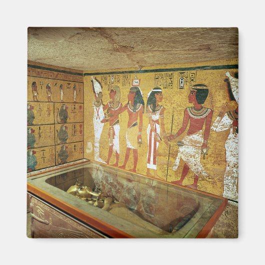 De begraafkamer in de Tomb van Tutankhamun Magneet (Voorkant)