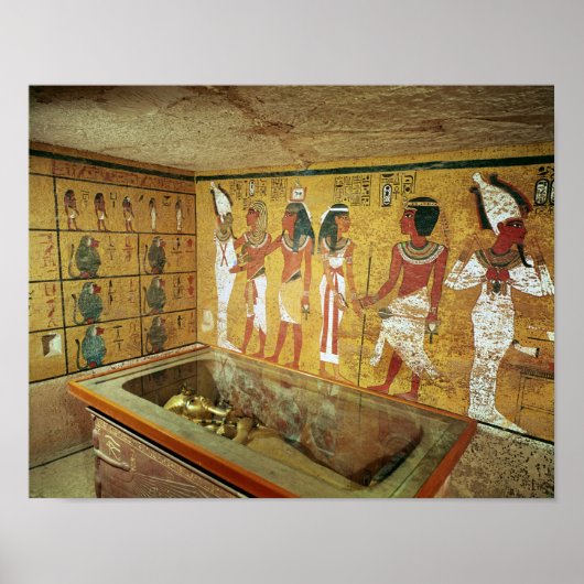 De begraafkamer in de Tomb van Tutankhamun Poster (Voorkant)