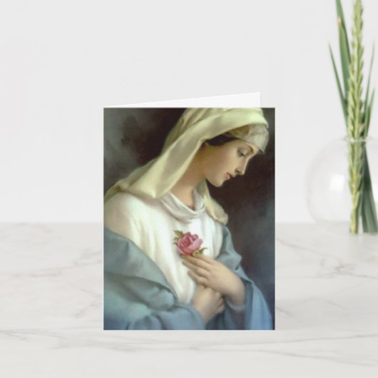 De begrafenis dankt u Kaarten | Ave Maria 1 (Voorkant)