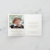 De begrafenis dankt u Kaarten | Dubbele Gele (Binnen)