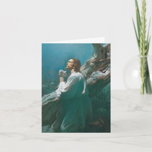 De begrafenis dankt u Kaarten | Jesus-Christus die (Voorkant)