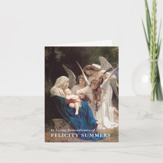 De begrafenis dankt u Kaarten | Lied van Engelen 4 (Voorkant)