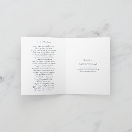 De begrafenis dankt u Kaarten | Schaduwen van (Binnen)