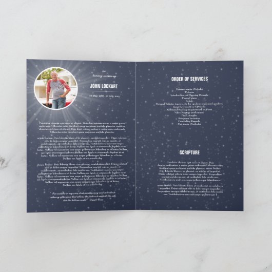 De begrafenis Sjabloon van het Programma (Binnen)