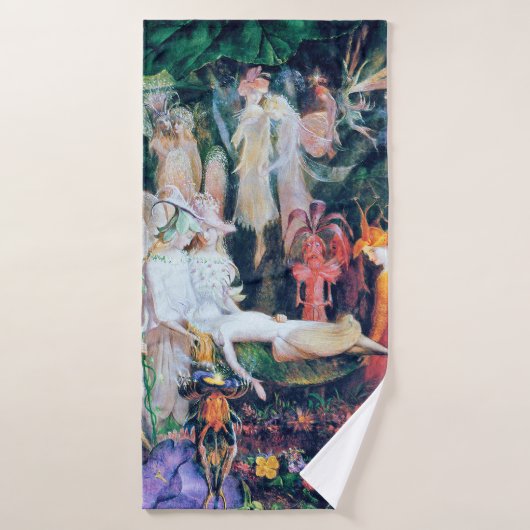 De begrafenis van de Fairy, John Anster Fitzgerald Badhanddoek (Badhanddoek)