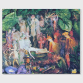 De begrafenis van de Fairy, John Anster Fitzgerald Cadeaupapier (Vlak)