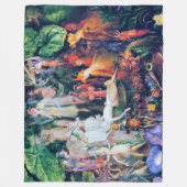 De begrafenis van de Fairy, John Anster Fitzgerald Fleece Deken (Voorkant)