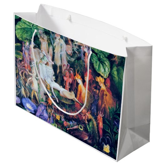 De begrafenis van de Fairy, John Anster Fitzgerald Groot Cadeauzakje (Achterkant Gekanteld)