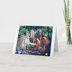 De begrafenis van de Fairy, John Anster Fitzgerald Kaart