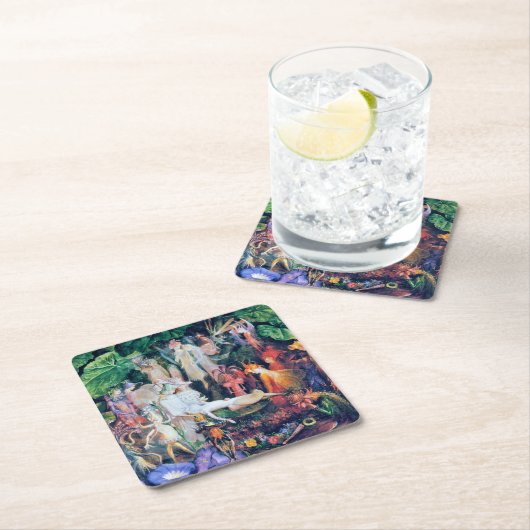 De begrafenis van de Fairy, John Anster Fitzgerald Kartonnen Onderzetters (Insitu)