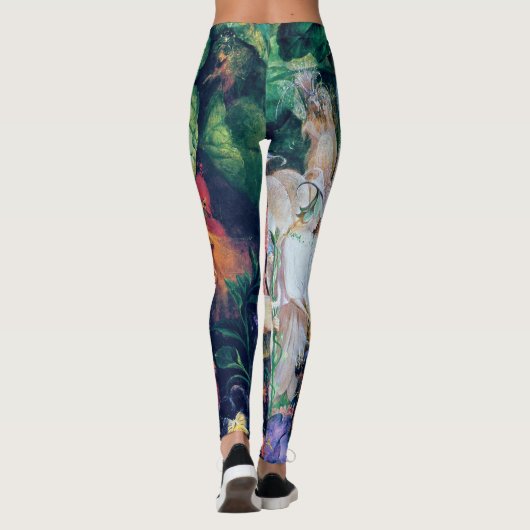 De begrafenis van de Fairy, John Anster Fitzgerald Leggings (Achterkant)