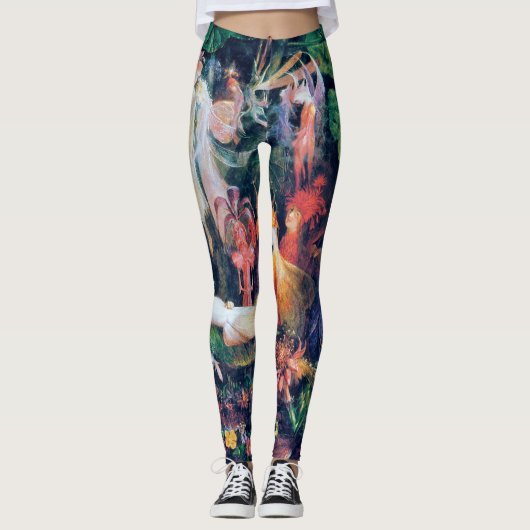 De begrafenis van de Fairy, John Anster Fitzgerald Leggings (Voorkant)