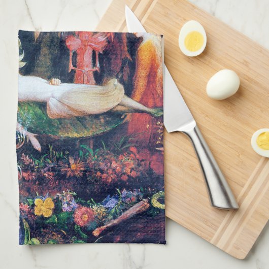 De begrafenis van de Fairy, John Anster Fitzgerald Theedoek (Quarter Fold)