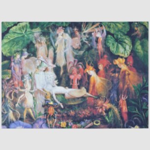 De begrafenis van de Fairy, John Anster Fitzgerald Tissuepapier