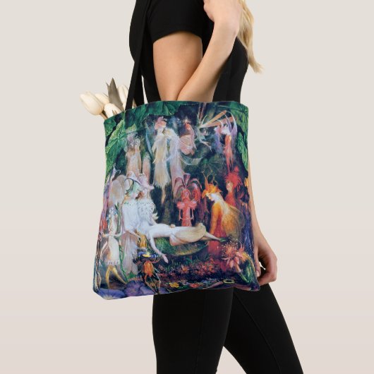 De begrafenis van de Fairy, John Anster Fitzgerald Tote Bag (Dichtbij)