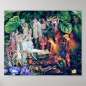 De begrafenis van de fee, John Anster Fitzgerald Poster (Voorkant)