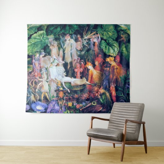 De Begrafenis van de Fee, John Anster Fitzgerald Wandkleed (In Situ (horizontaal))