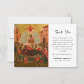 De begrafenis van de Theotokos Icon Orthodox Bedankkaart (Voorkant)