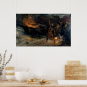 De begrafenis van een Viking door Frank Bernard Di Poster (Keuken)