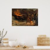 De begrafenis van een Viking Frank Dicksee 1893 Poster (Keuken)