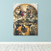 De begrafenis van graaf Orgaz Canvas Afdruk (Insitu (Houten vloer))