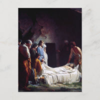 De begrafenis van het Briefkaart Carl Bloch