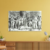 De begrafenis van Jean Paul Marat Canvas Afdruk (Insitu (Woonkamer))