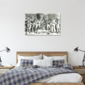 De begrafenis van Jean Paul Marat Canvas Afdruk (Insitu (Slaapkamer))