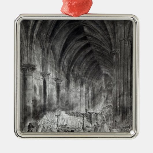 De begrafenis van Jean Paul Marat Metalen Ornament (Voorkant)