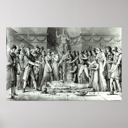 De begrafenis van Jean Paul Marat Poster (Voorkant)