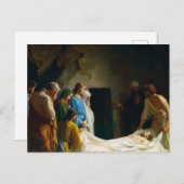 De begrafenis van Jezus door Carl Bloch Briefkaart (Voorkant / Achterkant)