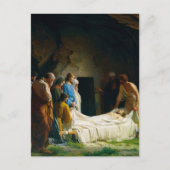 De begrafenis van Jezus door Carl Bloch Feestdagenkaart (Voorkant)