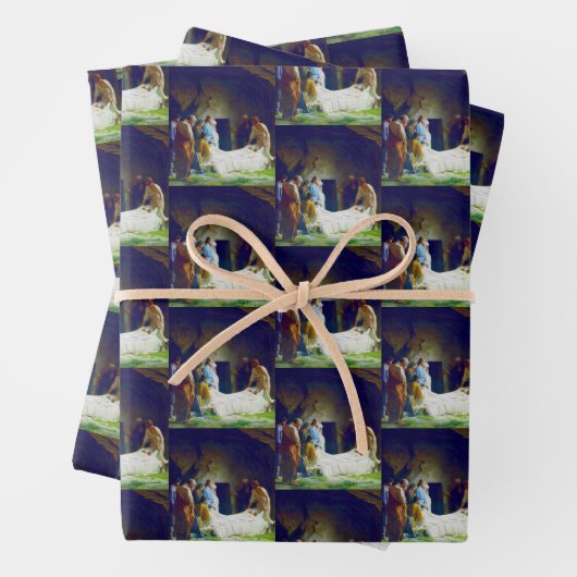 De begrafenis van Jezus door Carl Heinrich Bloch 1 Inpakpapier Vel (In situ)