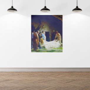 De begrafenis van Jezus door Carl Heinrich Bloch 1 Poster